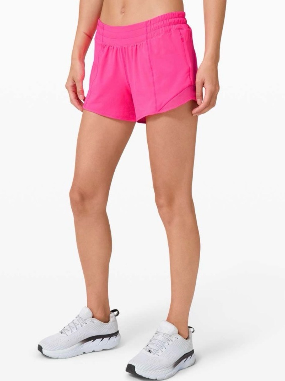 Lululemon Hotty Hot Short II *Long 4" Hot Pink Size 4 - Picture 1 of 5